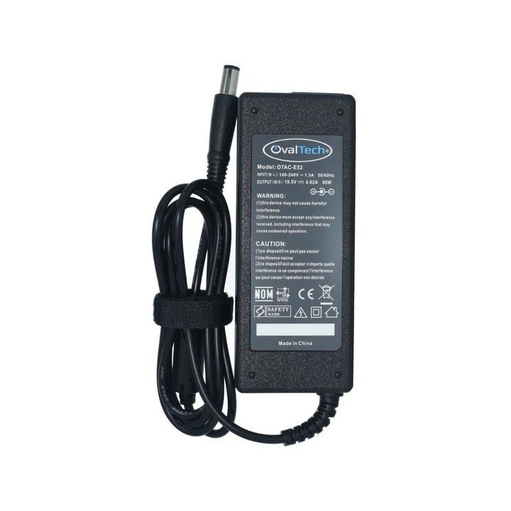 Adaptador para Computadora Portatil OVALTECH 19.5V/4.62AH C/Blister + USB