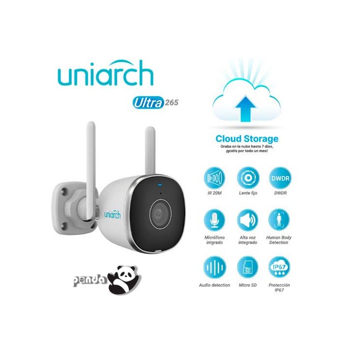 Cámara Bala IP UNIARCH UHO-B2R-M2F3