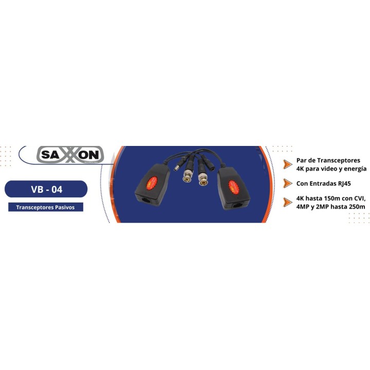Transceptores SAXXON RJ-45 VB-04