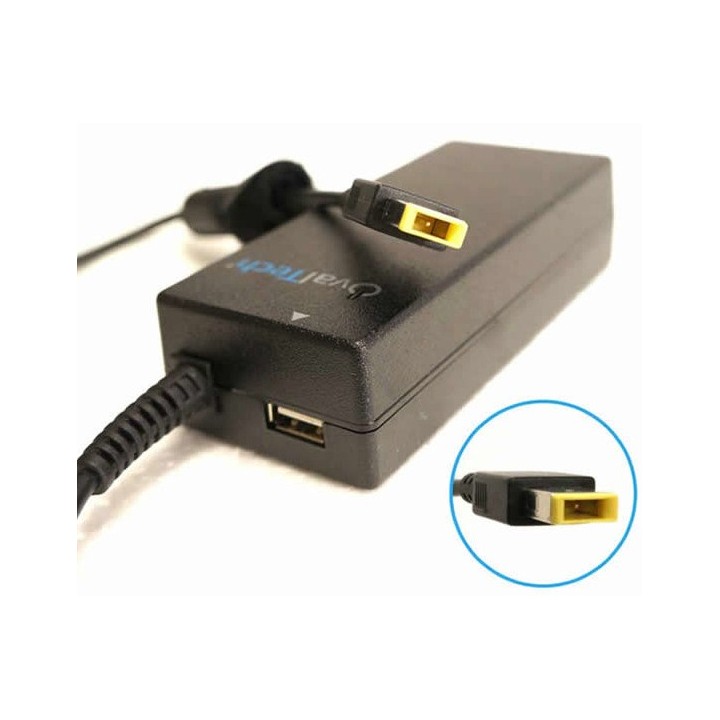 Adaptador para Computadora Portátil OVALTECH 20V/4.62AH C/Blister + USB