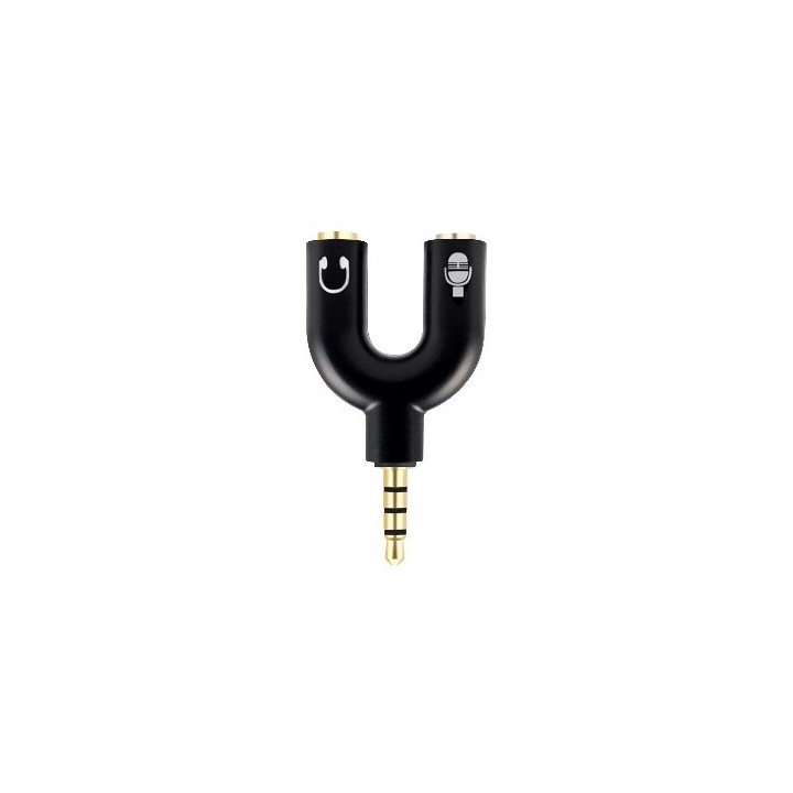 Adaptador Stereo 3.5 mm Macho a Dual 3.5 mm H BROBOTIX 181802-2