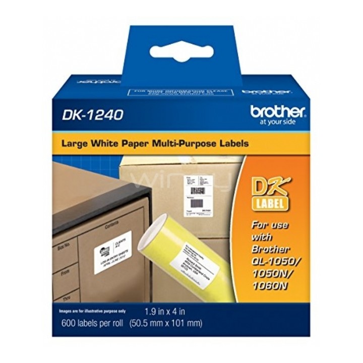 Etiquetas de Papel BROTHER DK1240