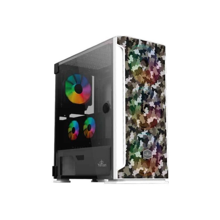 GABINETE HOLLOW 2500 ATX,C/T 3VEN ARGB/MESH/ Yeyian YGH-49704