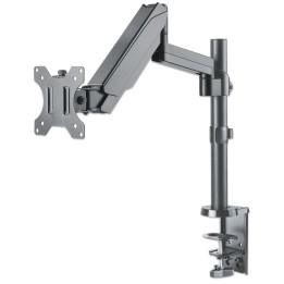 Soporte universal de pared para monitor MANHATTAN con pistón a gas,Soporta un monitor de 17