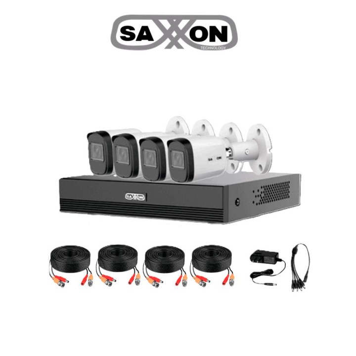 Kit de videovigilancia SAXXON KIT/XVR1E04-I/4-B20M-