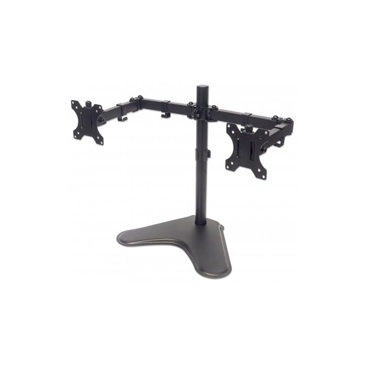 Soporte para dos monitores MANHATTAN Movimiento con brazos de doble articulación