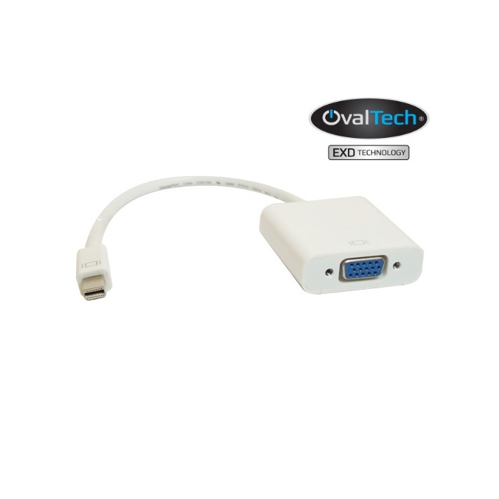 Adaptador Mini DisplayPort a VGA OVALTECH OVMDP-VGA