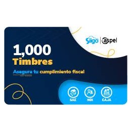 Timbres Fiscales ASPEL PAQUETE DE 1000 TIMBRES