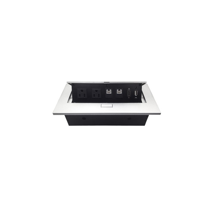 CAJA PARA MESA: HDMI, USB, RJ45 CAT6 BROBOTIX 171224